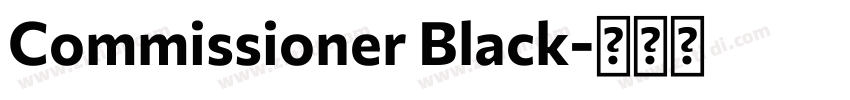 Commissioner Black字体转换